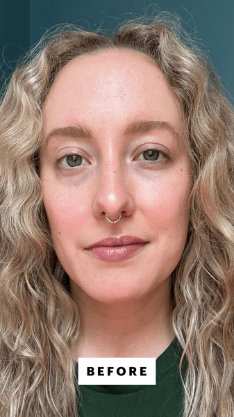 McGrath before applying the Tower 28 Swipe AllOver Hydrating Serum Concealer