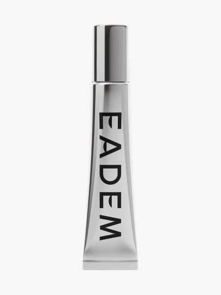 Eadem Le Chouchou Exfoliating + Softening Peptide Lip Balm in branded tube component on a light gray background