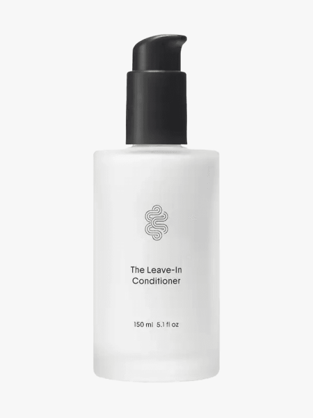 Crown Affair The Leave-In Conditioner in branded component on a light gray background