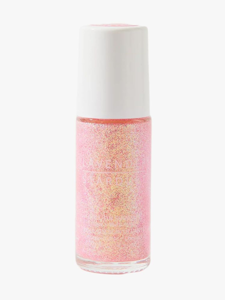 Urban Outfitters Lavender Stardust Roll-On Scented Body Glitter in branded component on a light gray background